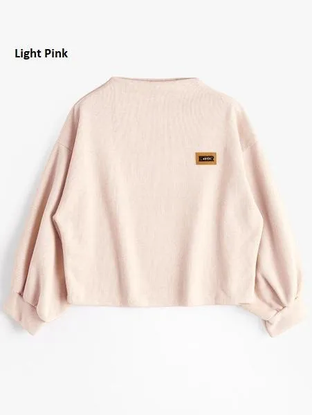 Oversized Lantern Sleeve Sweatshirt