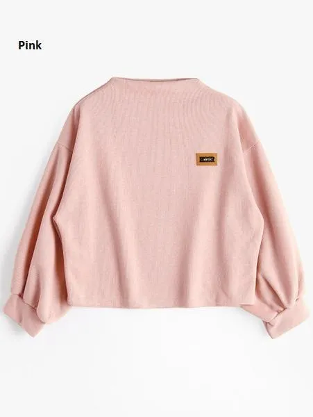 Oversized Lantern Sleeve Sweatshirt