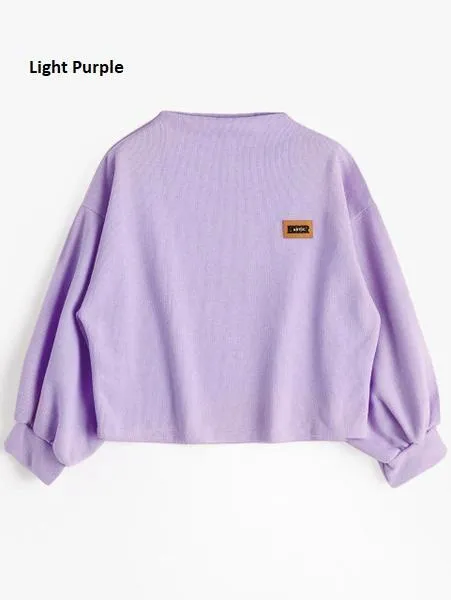 Oversized Lantern Sleeve Sweatshirt