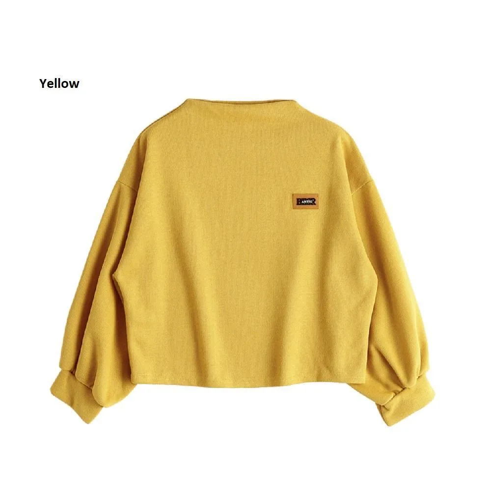 Oversized Lantern Sleeve Sweatshirt