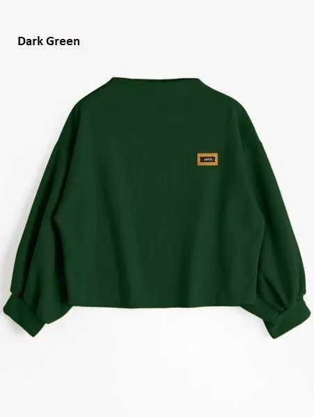 Oversized Lantern Sleeve Sweatshirt