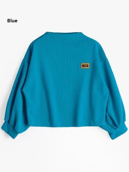 Oversized Lantern Sleeve Sweatshirt