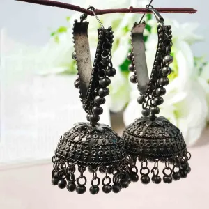 Oxidized Ethnic Elegant Jhumkas
