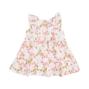 PICOT TRIM EDGED DRESS - MAGNOLIAS