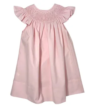 Pink Catherine Pearl Smocked Dress