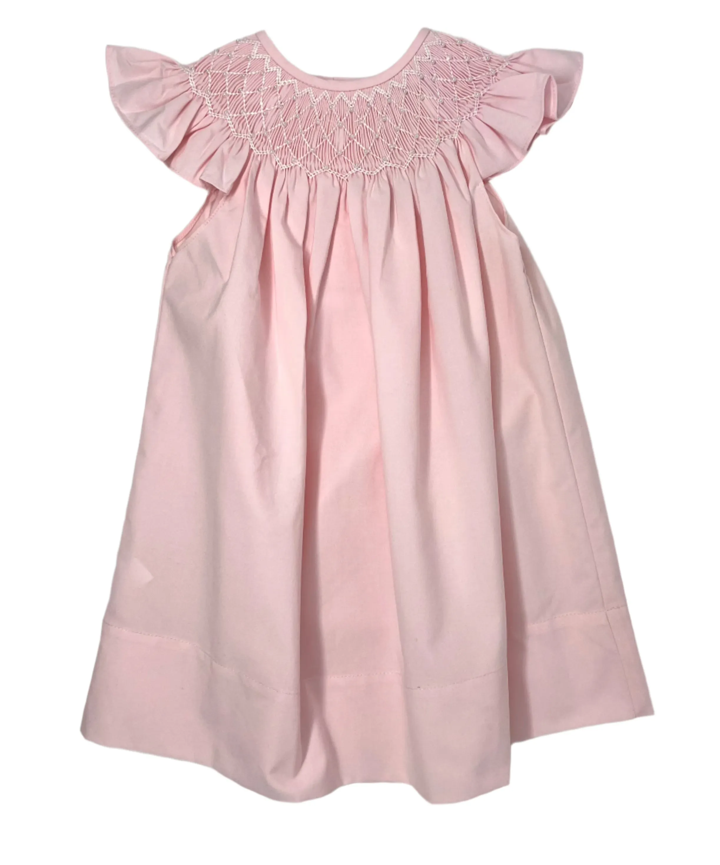 Pink Catherine Pearl Smocked Dress