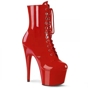 Pleaser | Lak Ankle Boot | rood