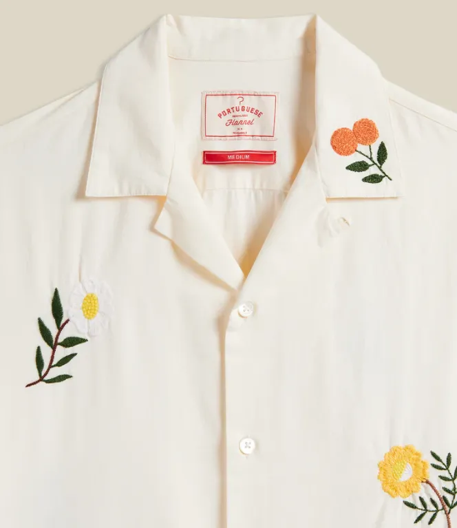 Portuguese Flannel - Embroidery Flowers