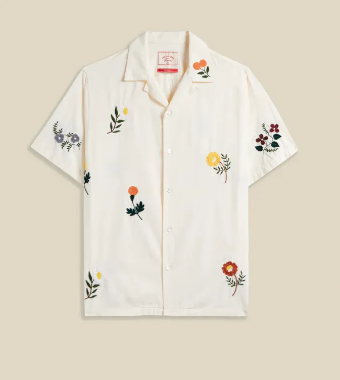 Portuguese Flannel - Embroidery Flowers