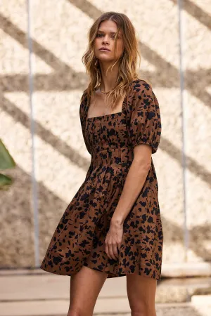 PRINTED MINI DRESS