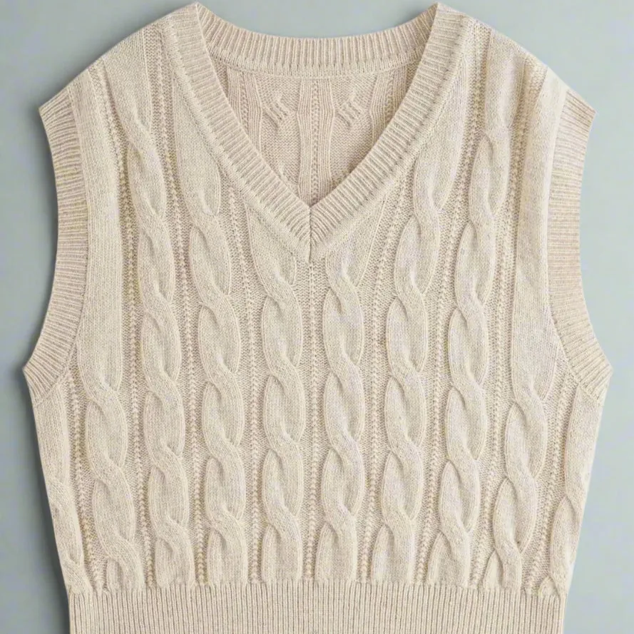 Pullover Cable Vest