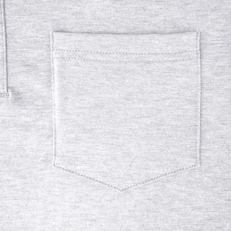 RETRO BUTTON ACTIVE LONG SLEEVE POCKET POLO SHIRT