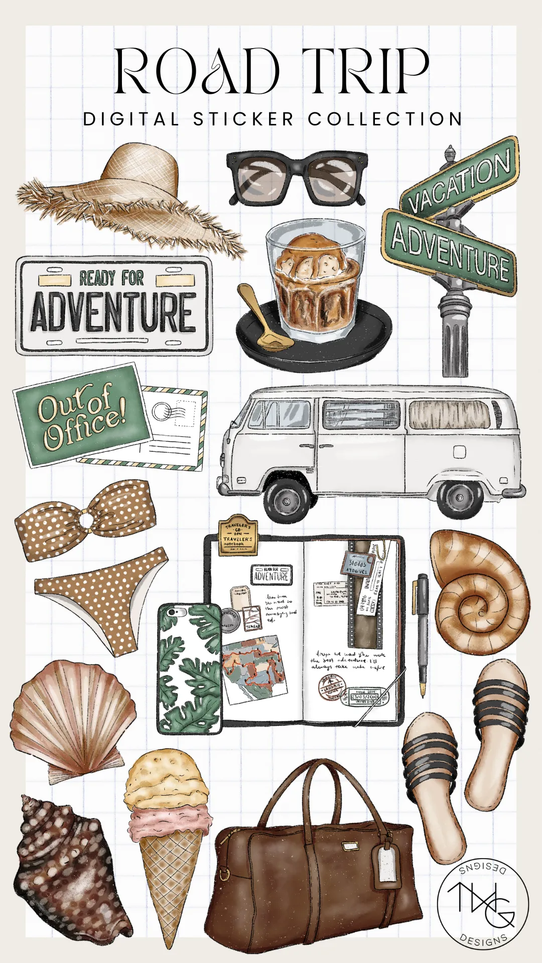 Roadtrip Clipart Collection