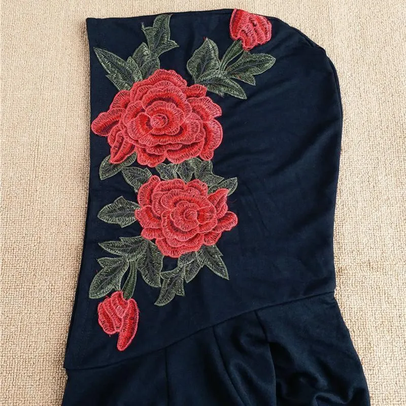 Rose Embroidery Hoodie