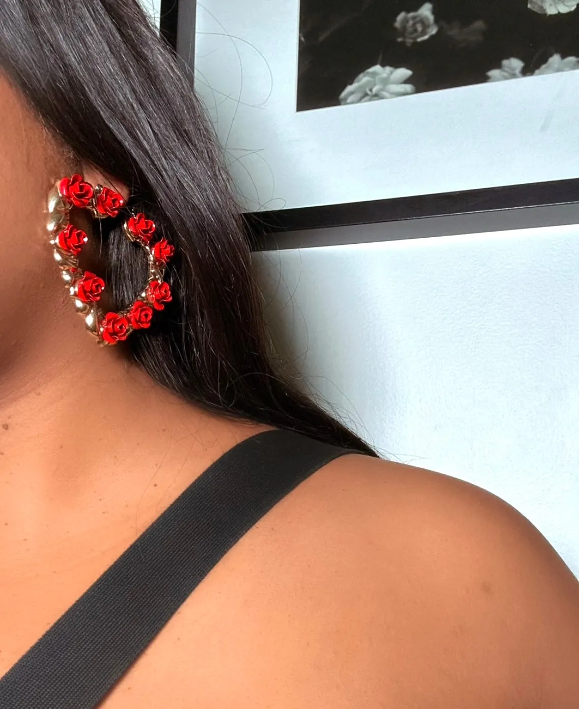 Roses Are Red Earrings (NO RESTOCK)
