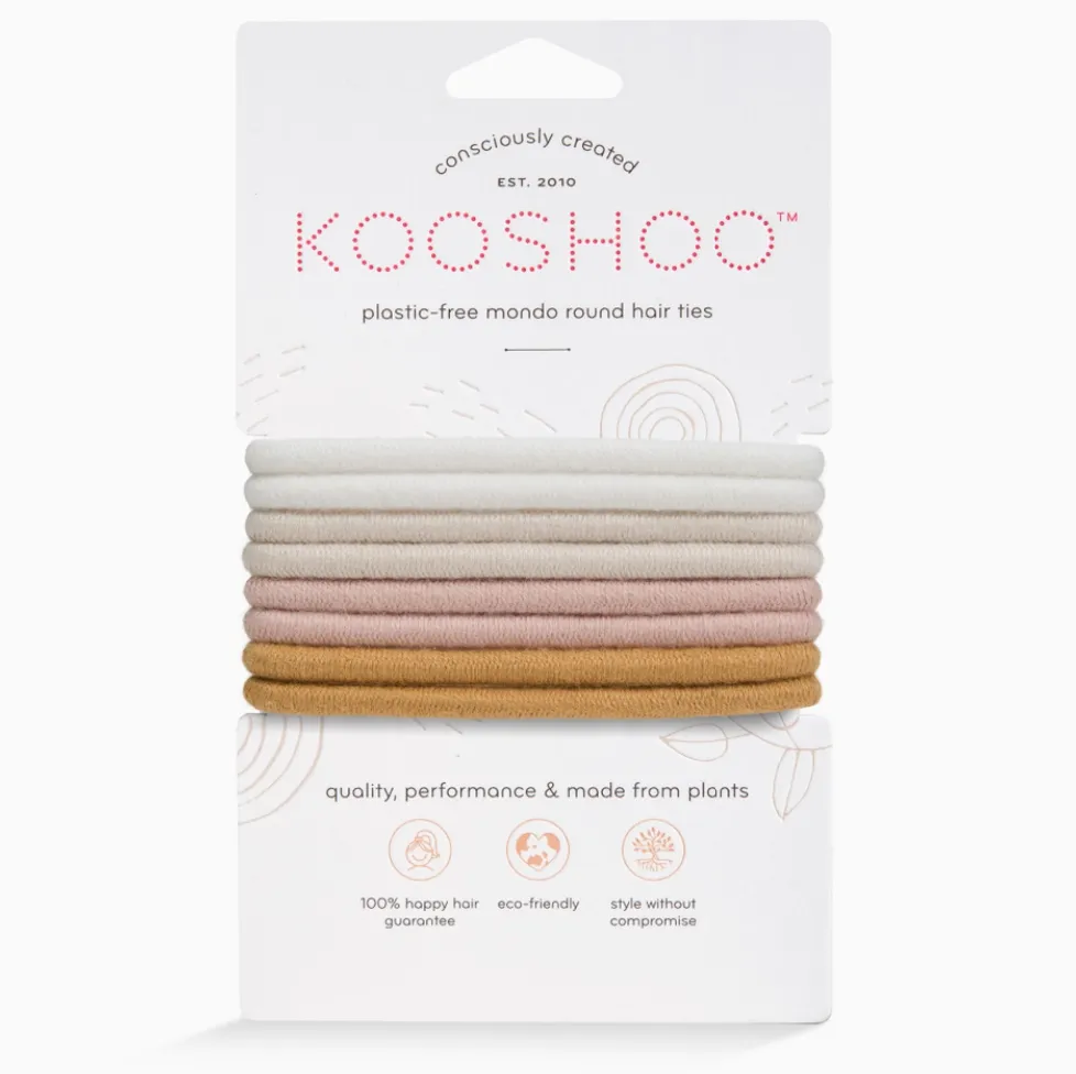 ROUND HAIR TIES - PLASTIC FREE