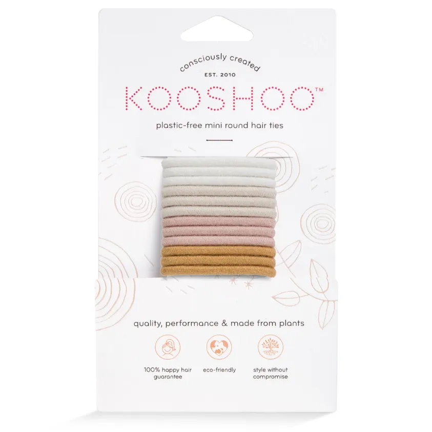 ROUND HAIR TIES - PLASTIC FREE