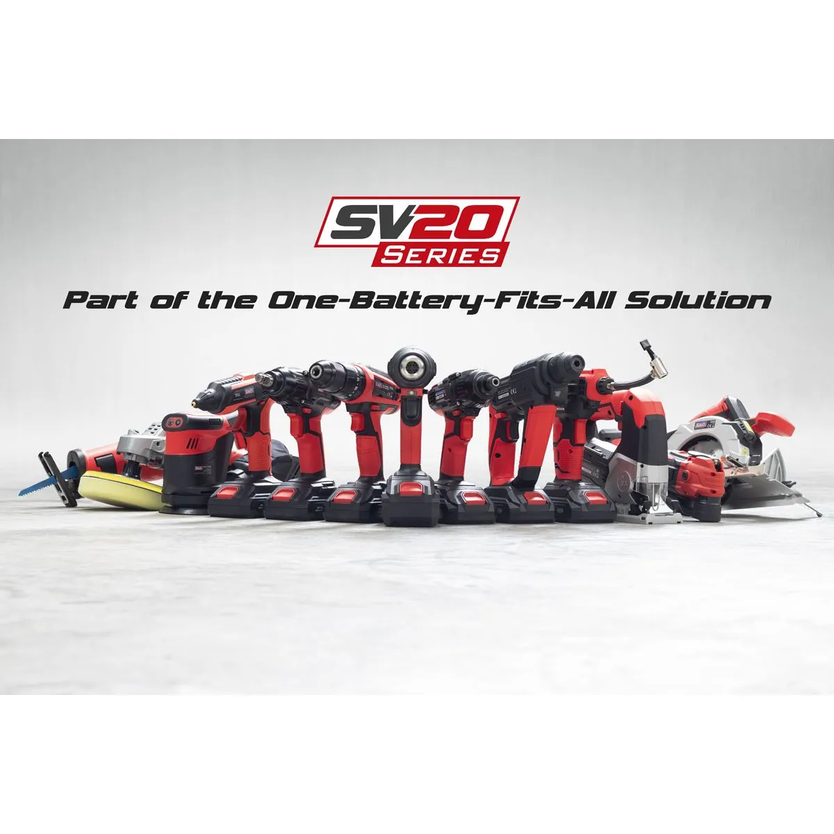 Sealey 2 x 20V SV20 Series Cordless Router & Combi Drill Kit - 2 Batteries