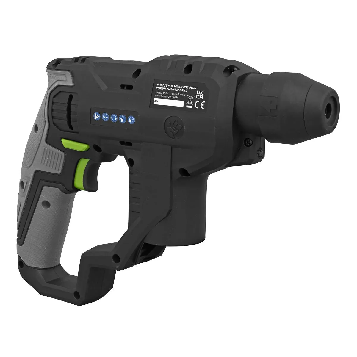 Sealey Cordless SDS Plus Rotary Hammer Drill Kit 10.8V 2Ah SV10.8