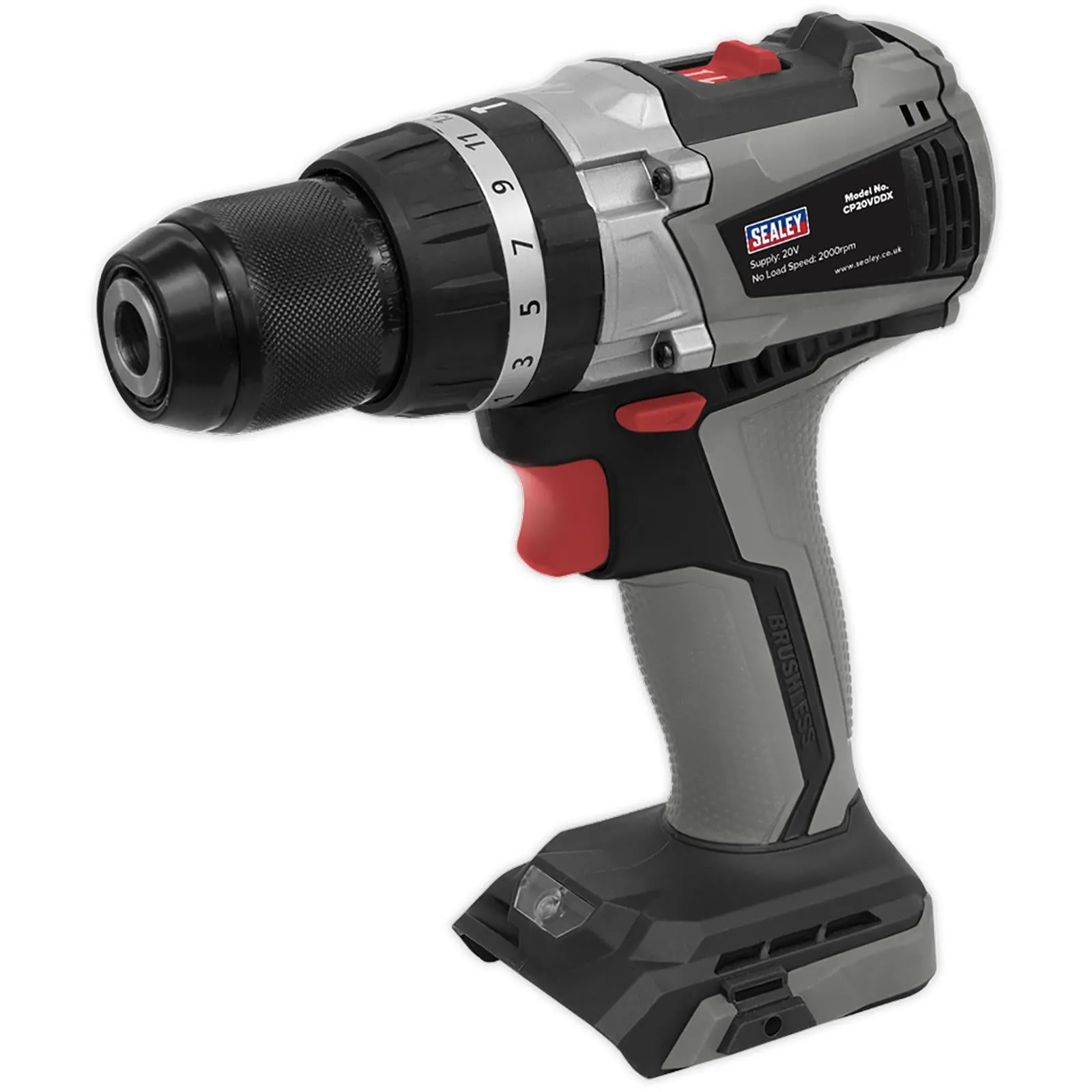 Sealey Premier Brushless Combi Drill Kit Ø13mm 20V SV20 Series - 2 Batteries
