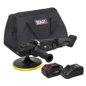 Sealey Premier Brushless Rotary Polisher Kit Ø180mm 20V 4Ah SV20 Series