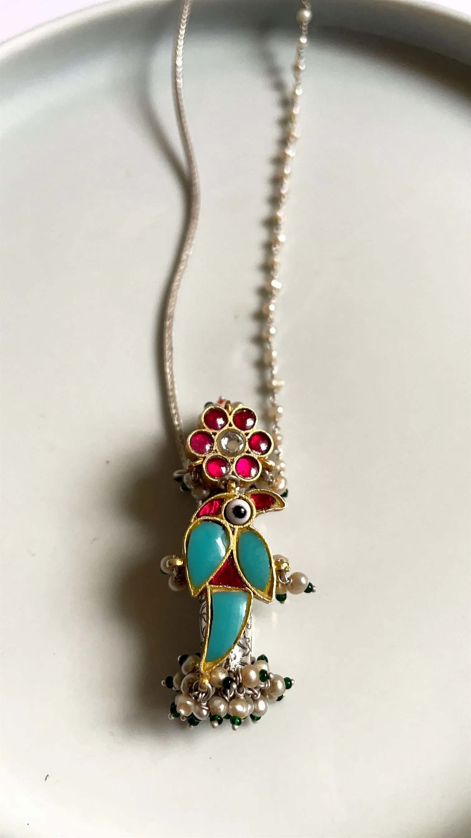 Sheetal Zaveri   I   Ava Choker Hancrafted Earrings, Natural pearls used.  SZ-C36a