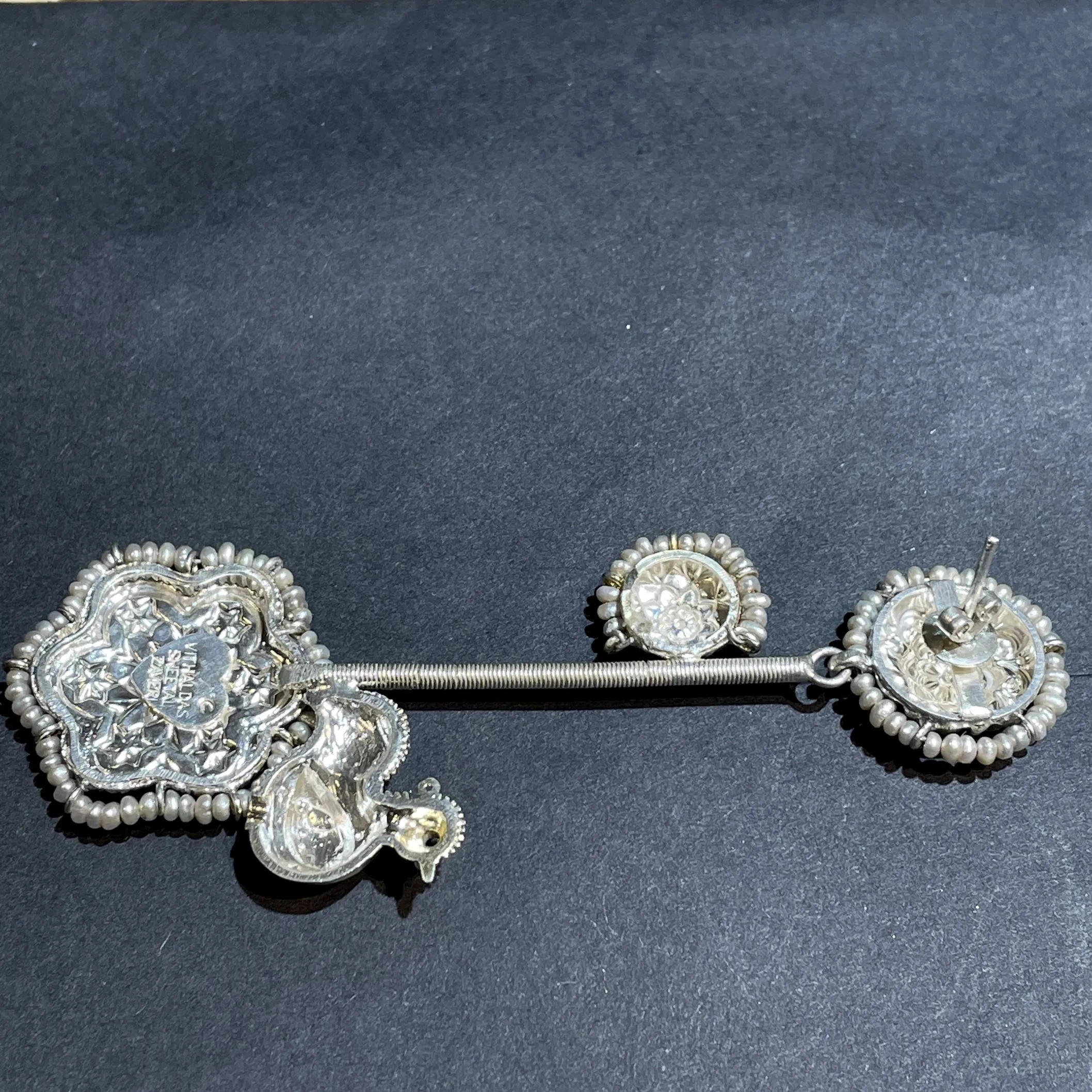 Sheetal Zaveri   I   Pakhi Earrings Hancrafted Earrings, Natural pearls used.  SZ-E66