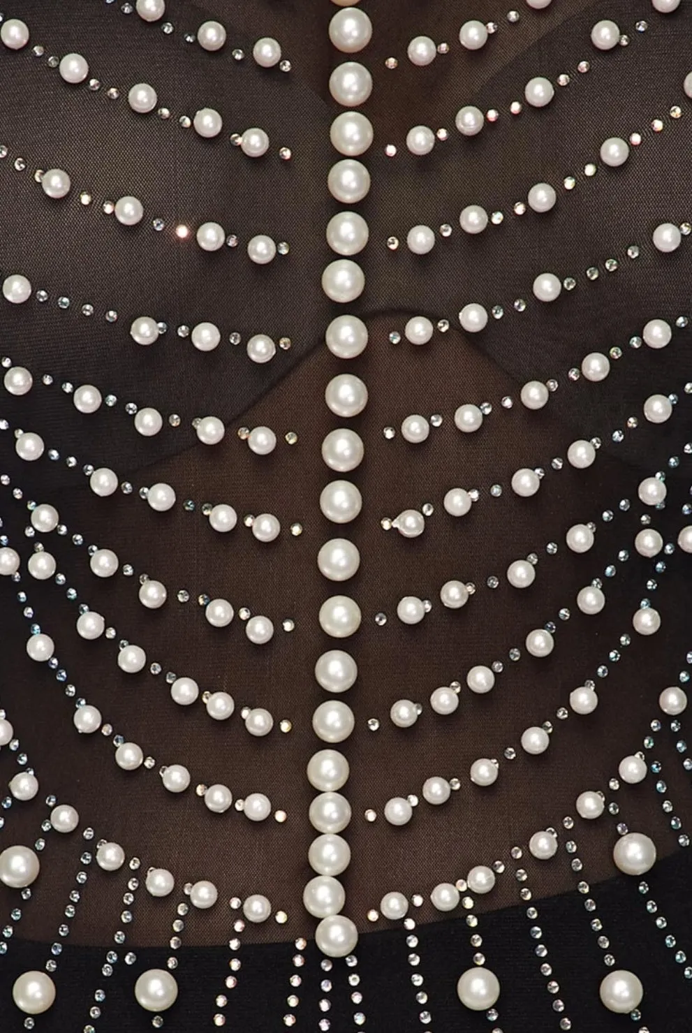 Show me off Pearl & Rhinestone Jumpsuit