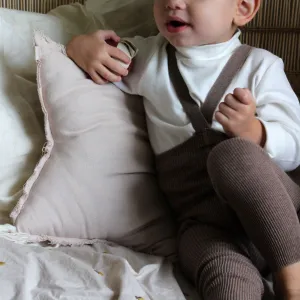 Silly Silas Footless Unisex Rib Tights with Braces (Cacoa)