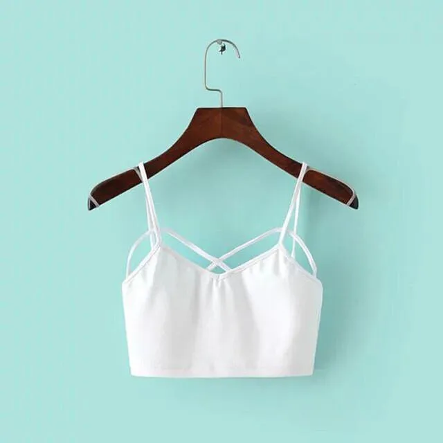 Solid Crop Tank Top