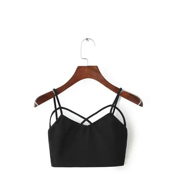 Solid Crop Tank Top