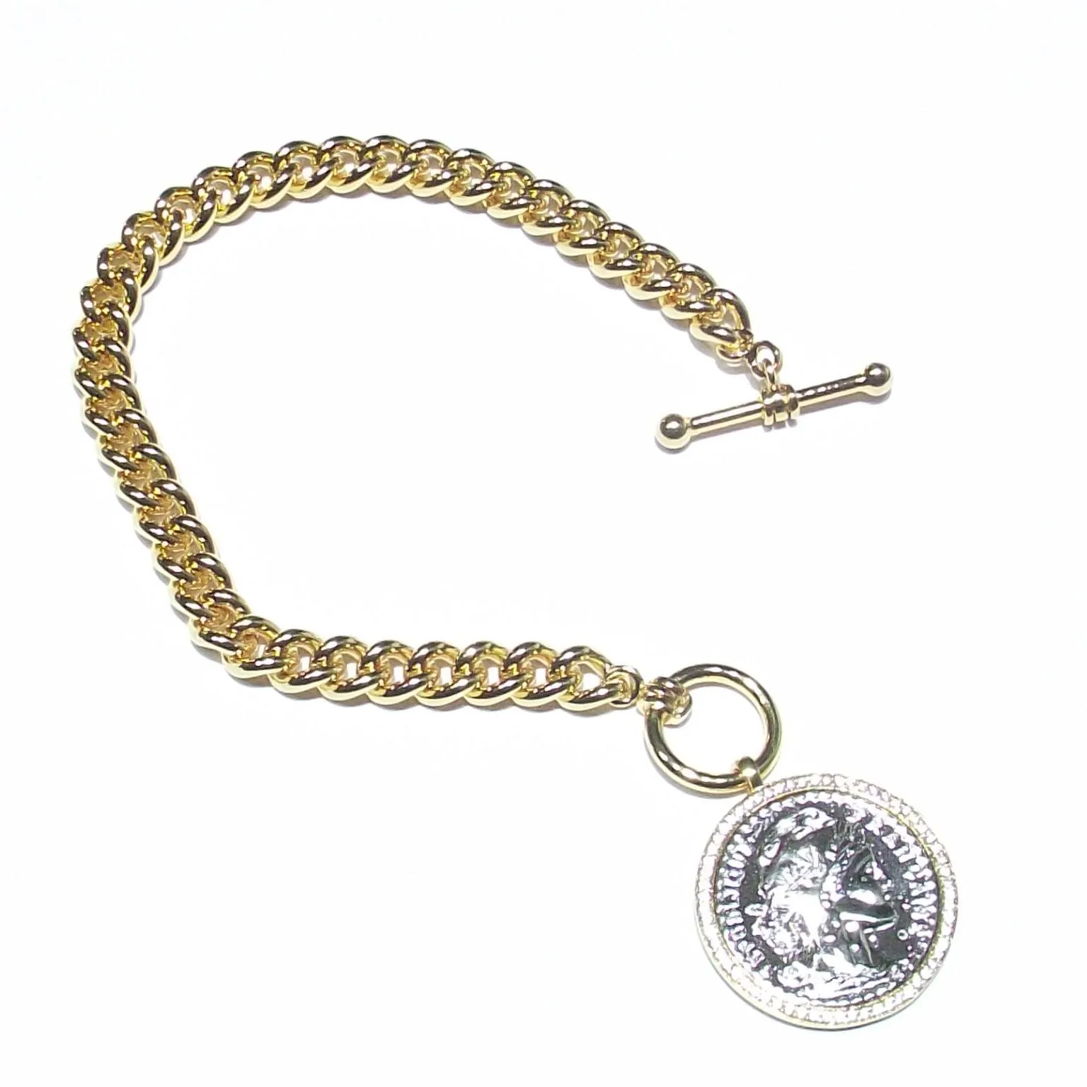 Sovereigns chain bracelet strong fashion mood collection bronze bronze pvd yellow gold j6190