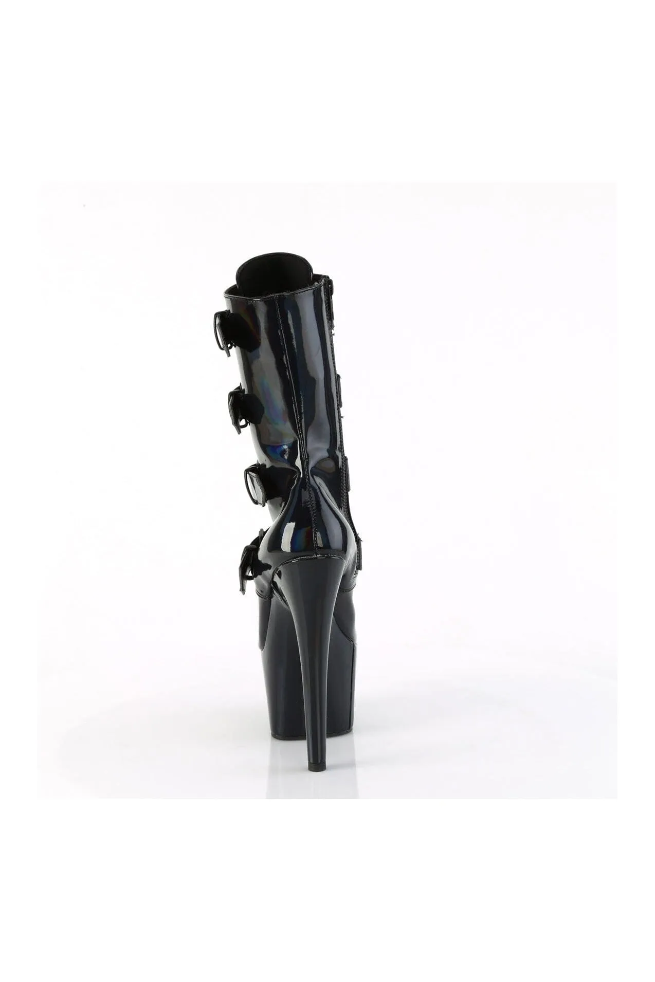SS-ADORE-1046 Black Patent Ankle Boot