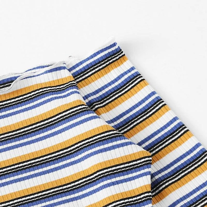 Striped Off Shoulder