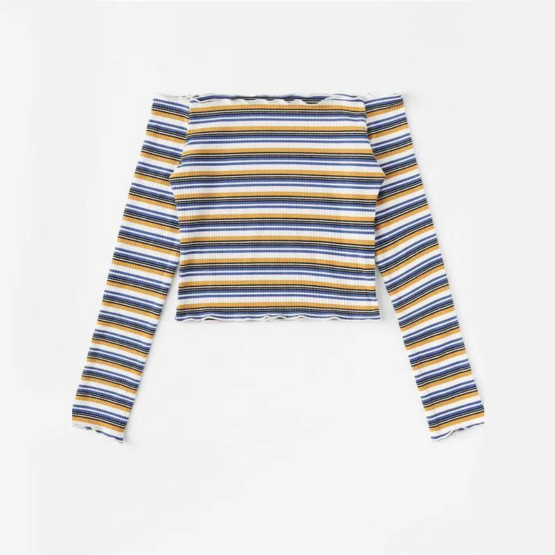 Striped Off Shoulder
