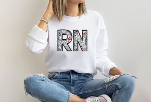 Stylish RN Sweatshirt for Nurse