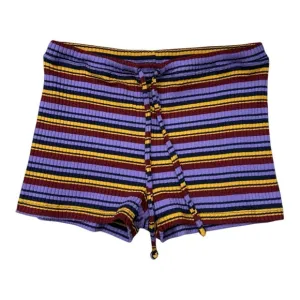 Sundry Striped Ribbed Knit Shorts - Size Medium (8)
