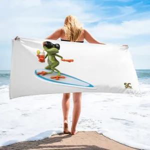 SURFER FROG TOWEL