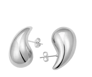 TEAR DROP EARRINGS-SILVER