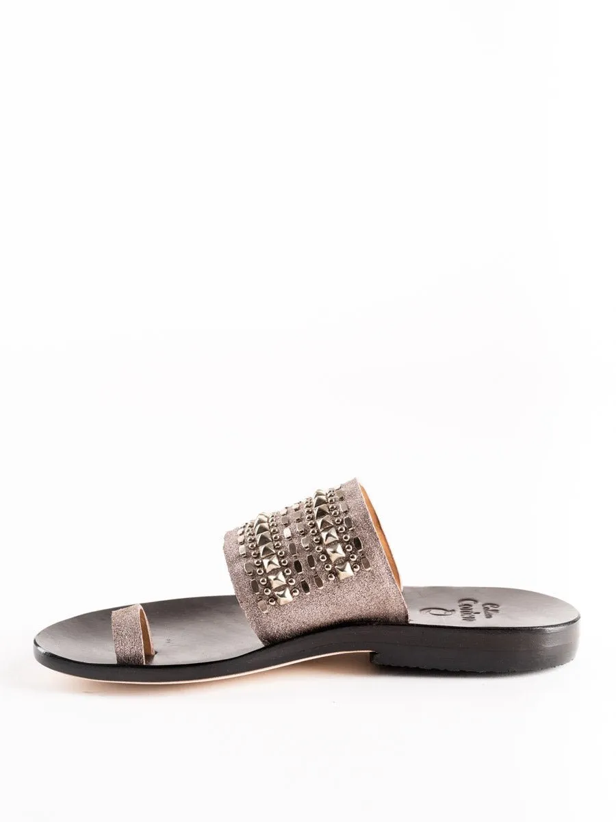 tetra sandal - rose gold stardust