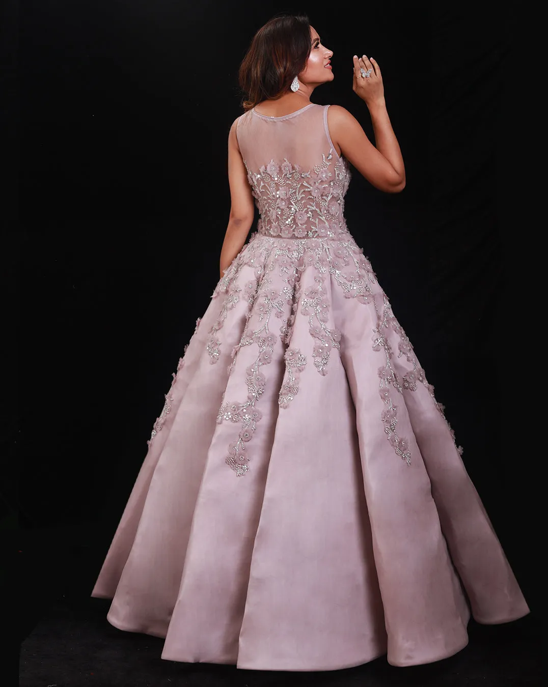 The Elegant Floral Gown