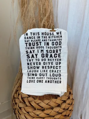 This House Kitchen Tea Towel