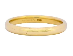 Tiffany & Co. 18 Karat Gold Unisex Band Ring