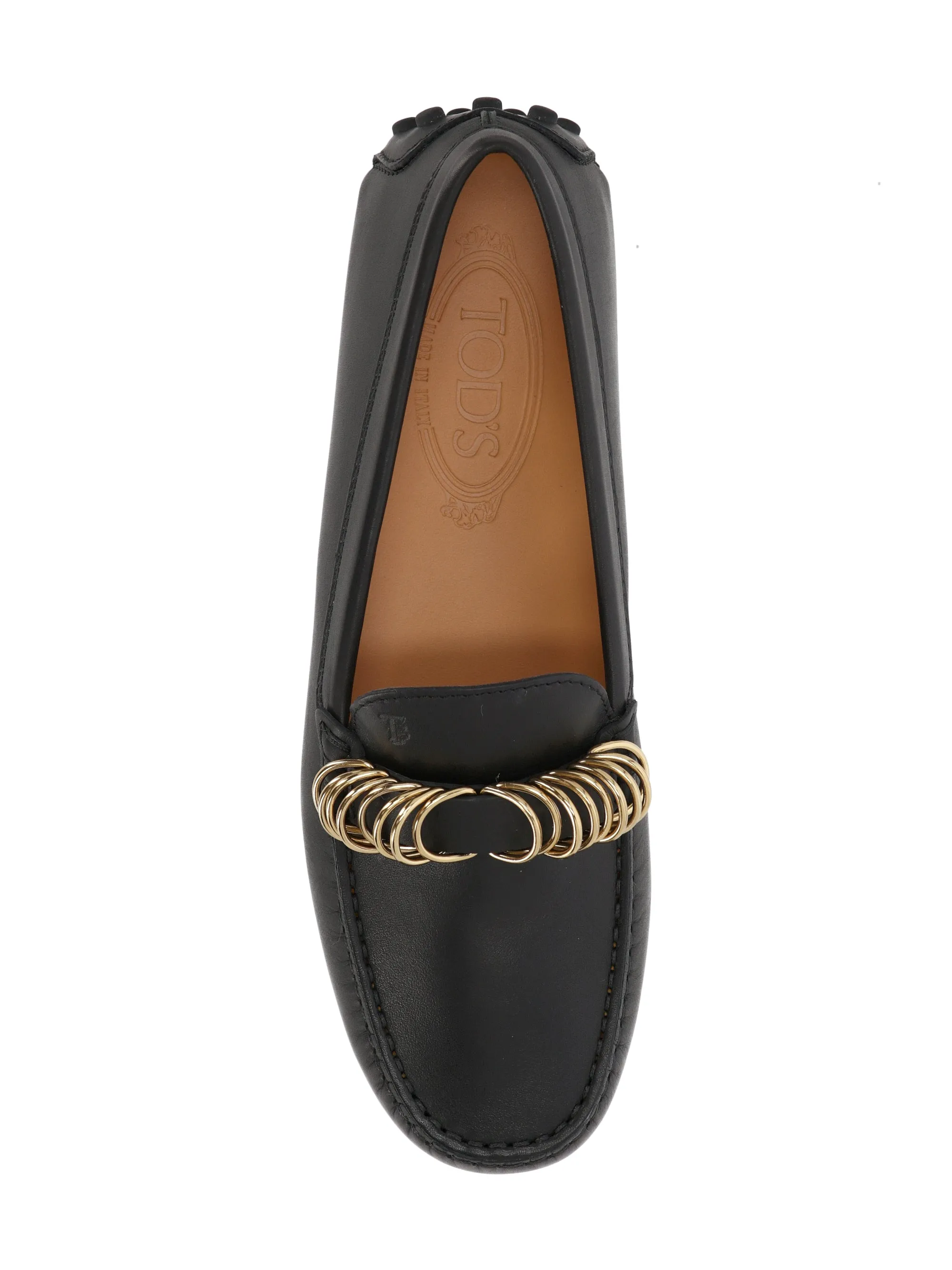 Tod's Gommino Black Loafers för kvinnor