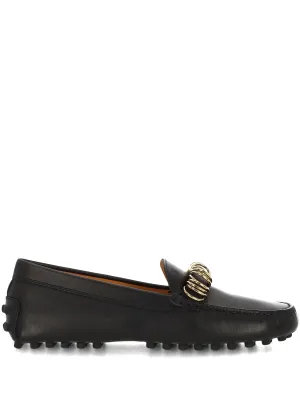 Tod's Gommino Black Loafers för kvinnor