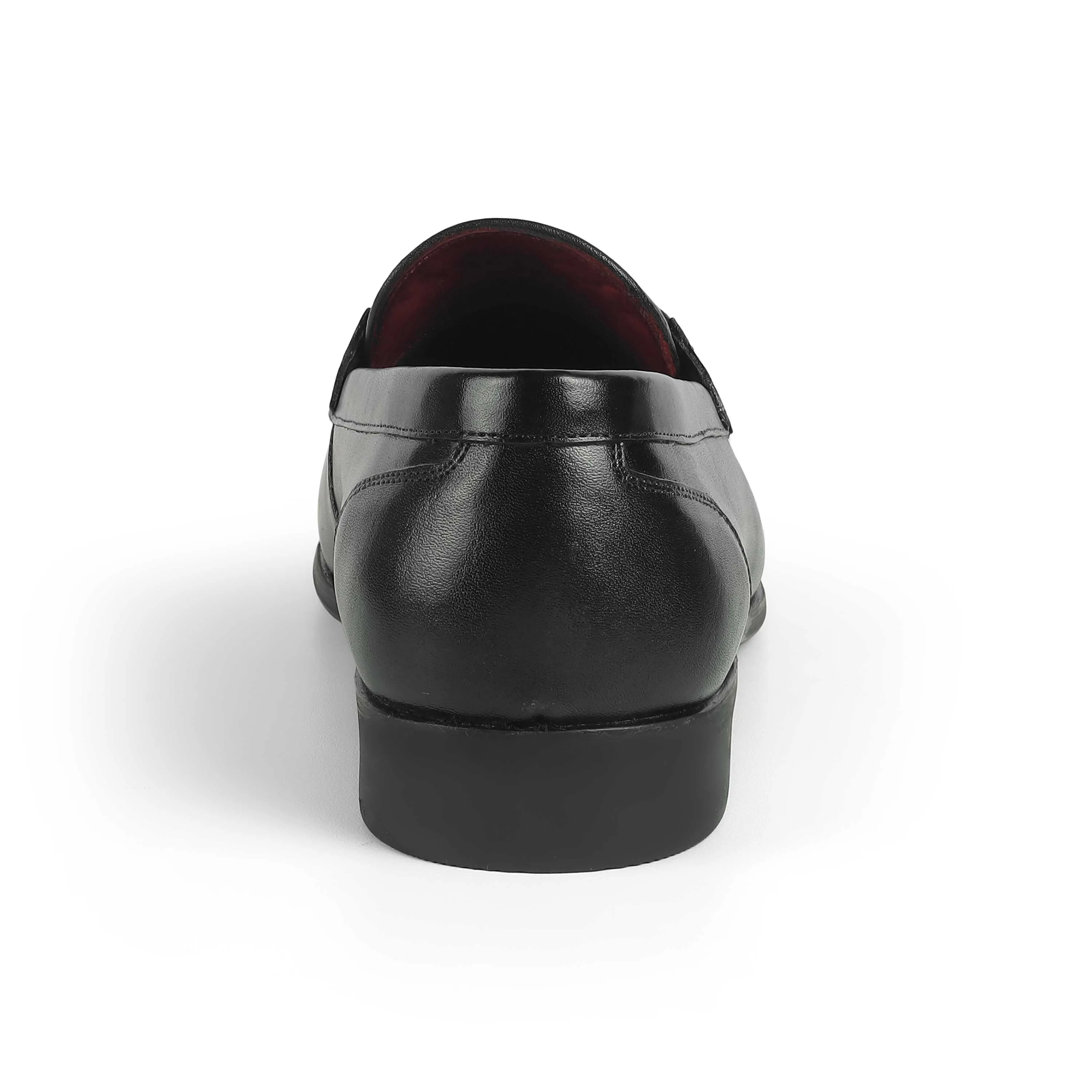 Tresmode Sely Black Men's Leather Loafers