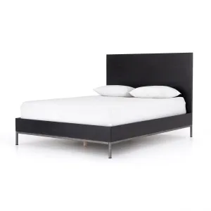 Trey Bed - Black Wash Poplar