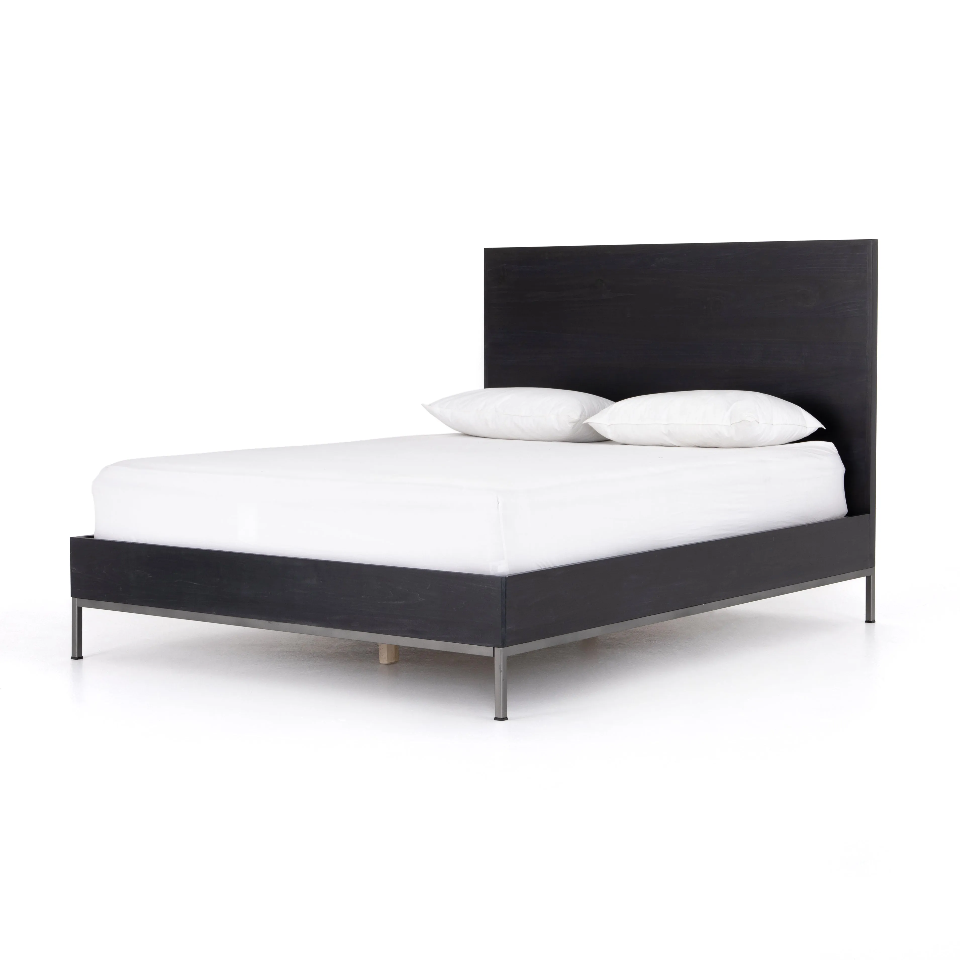 Trey Bed - Black Wash Poplar