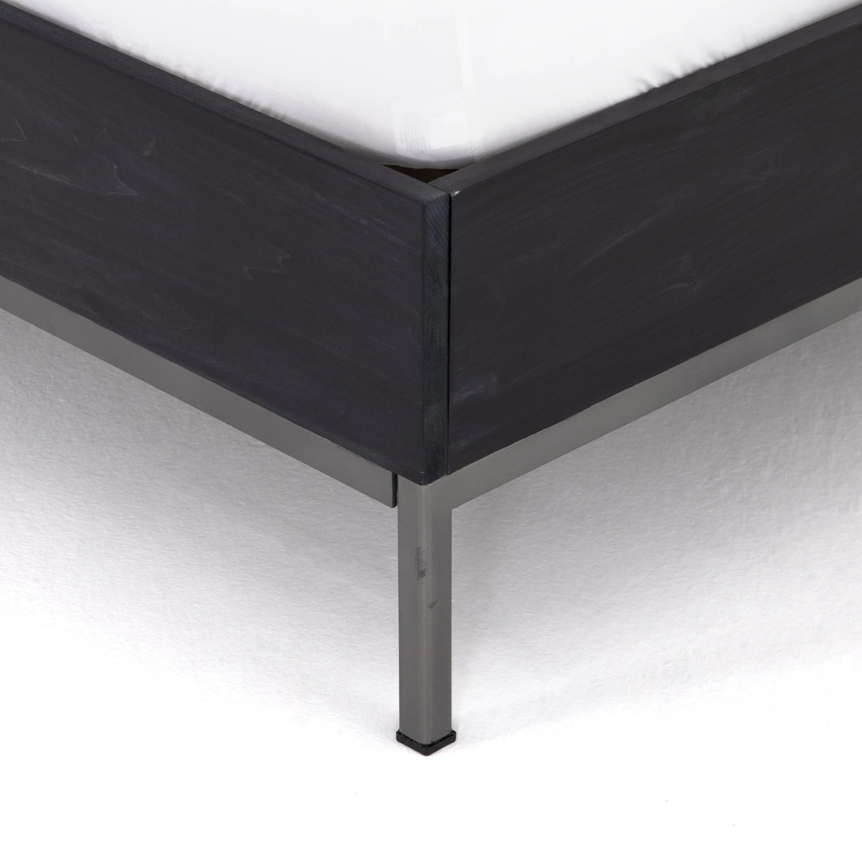 Trey Bed - Black Wash Poplar
