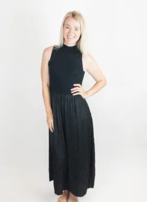 Tribal Black Twofer Maxi Dress